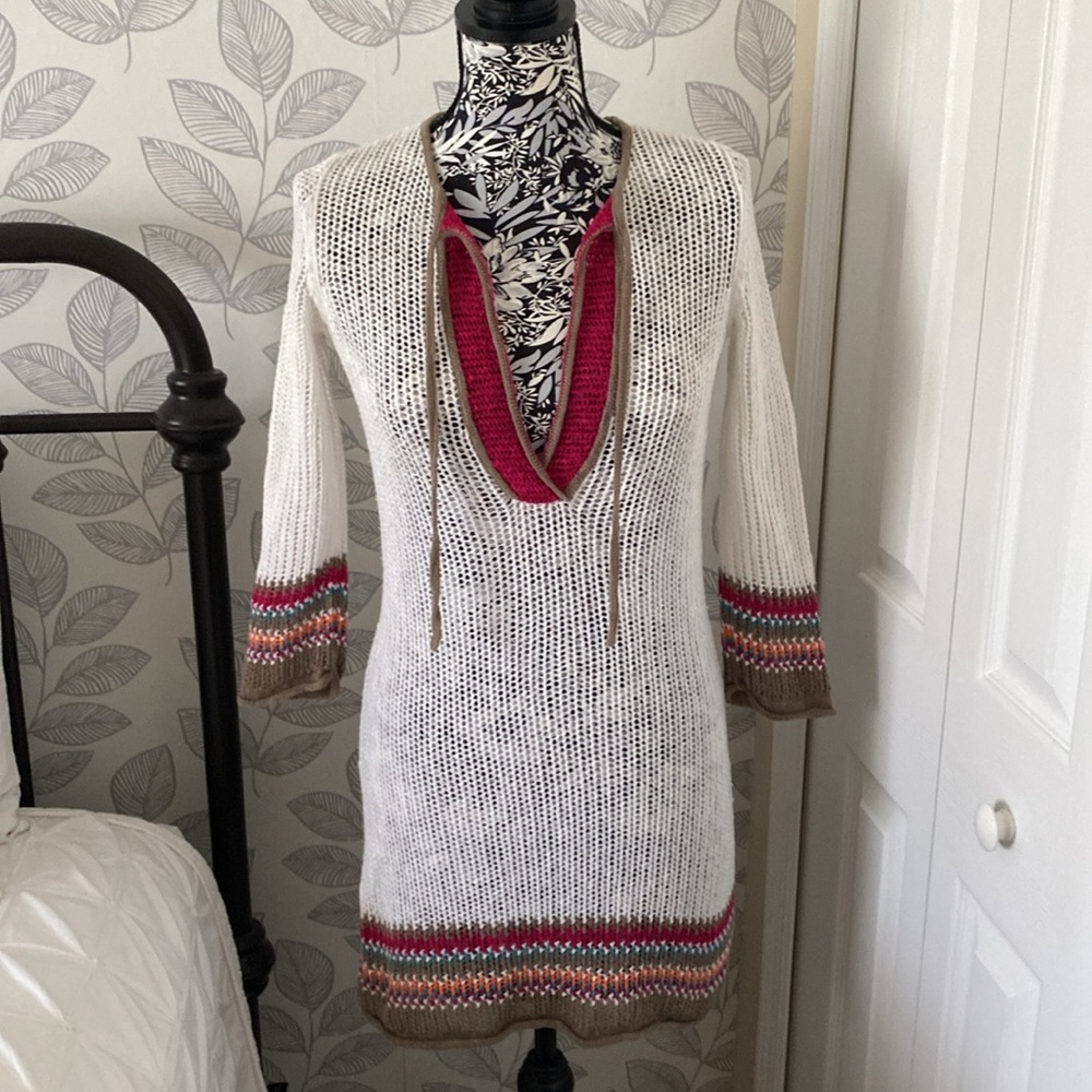 Women’s Tommy Bahama woven beach coverup in linen cotton blend